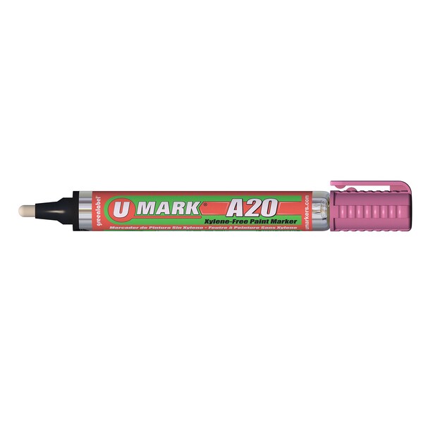 U-Mark A20 Paint Marker Pink Rev tip 12/bx 10711 - main